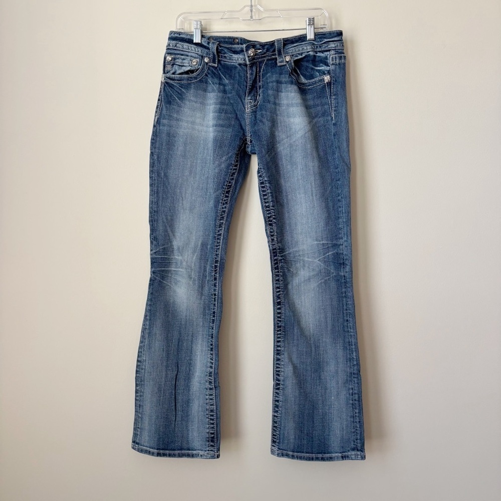 Miss Me Easy Boot Cut Embellished Jeans Sz 30
